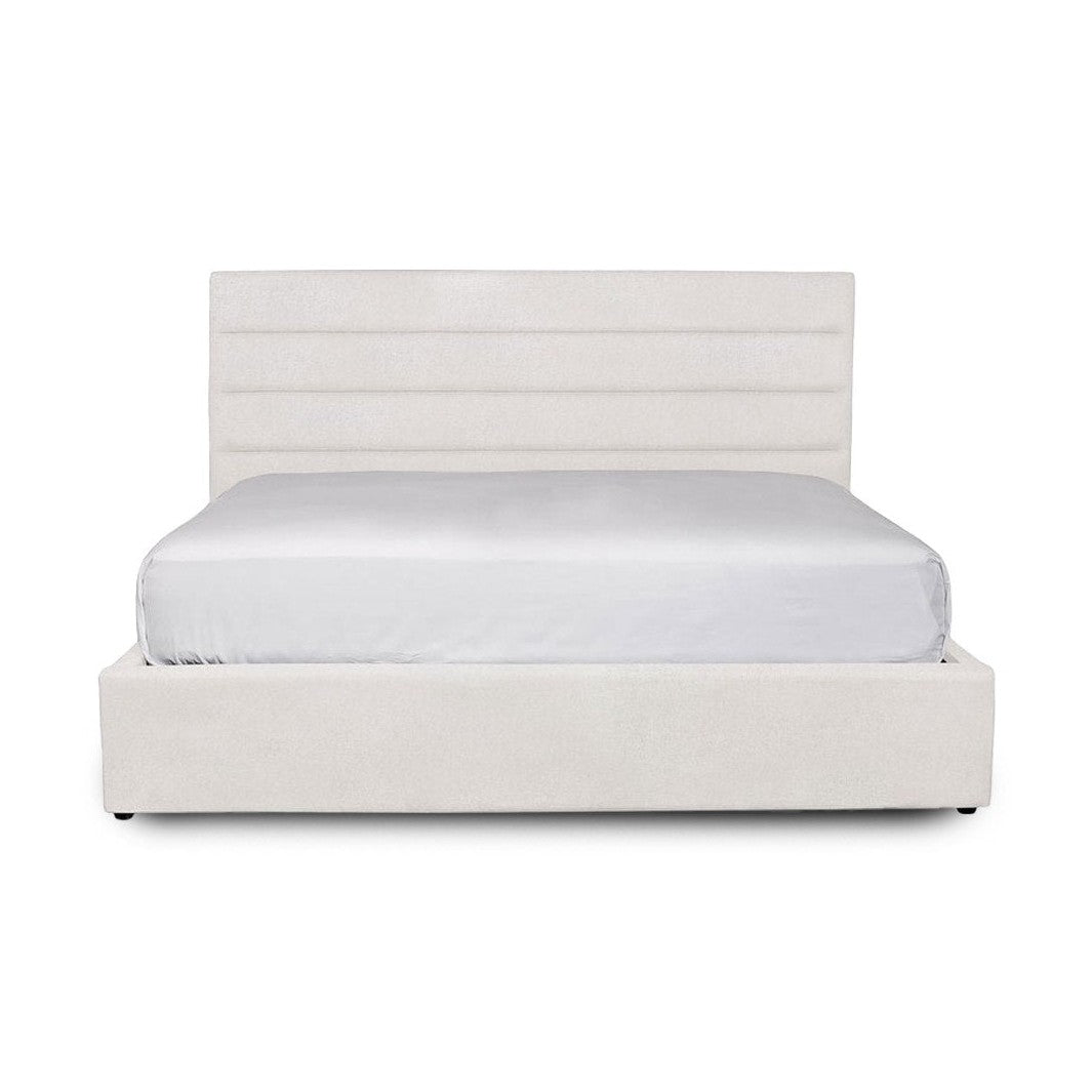 Justin Double Storage Bed Tall - Cream