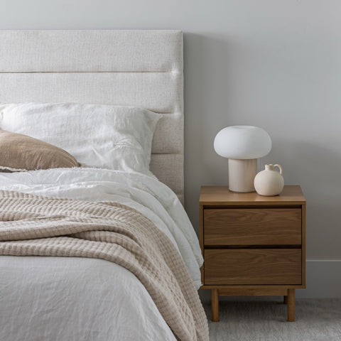 Justin Double Storage Bed Tall - Cream