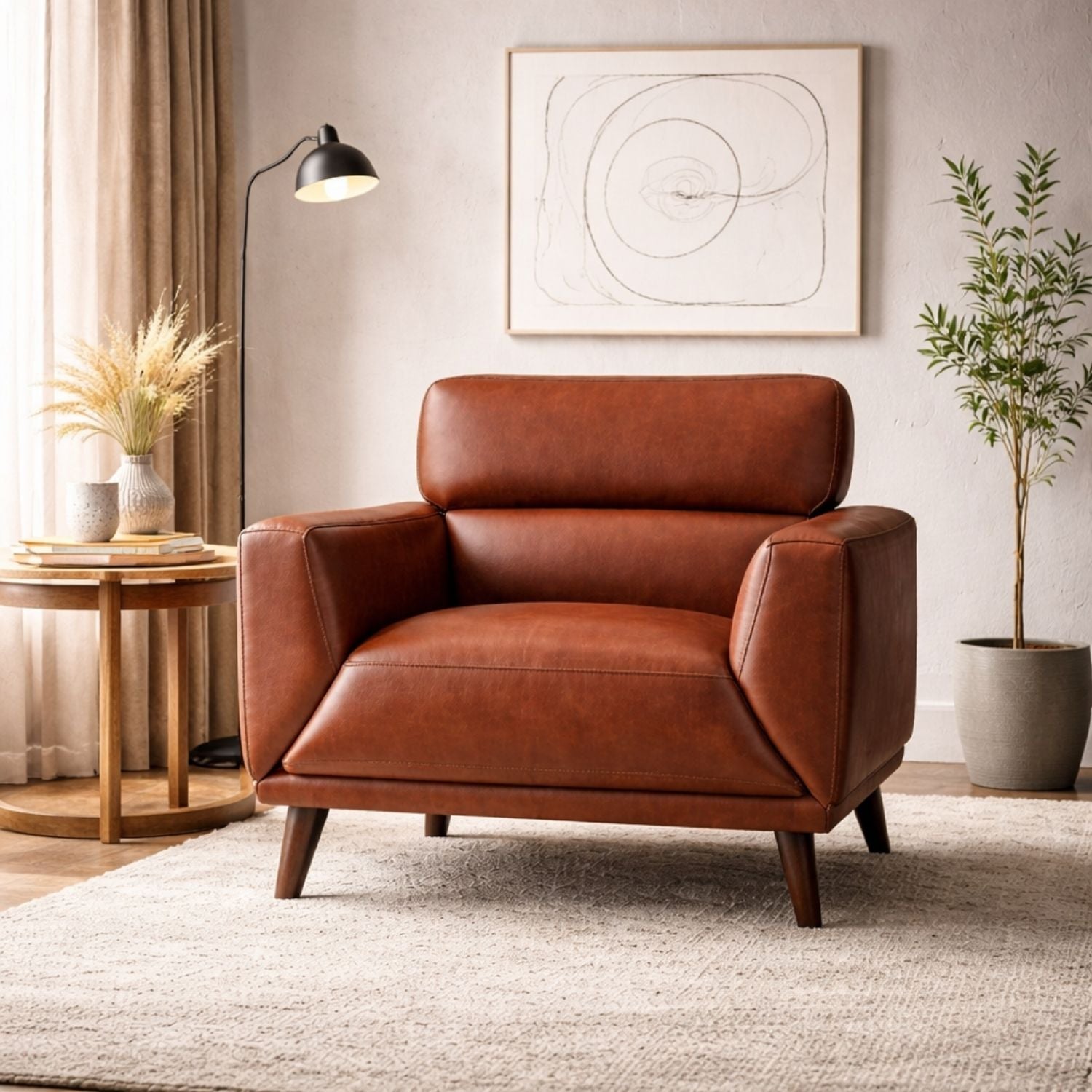 Jammie Genuine Leather Chair