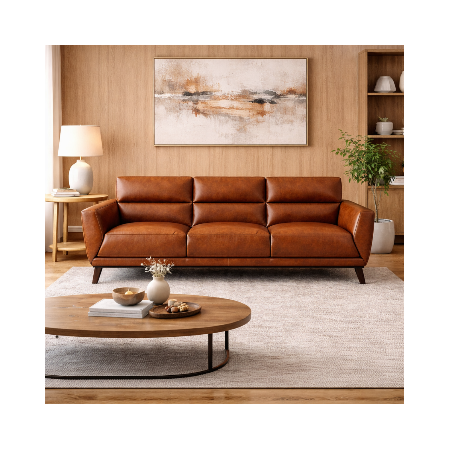 Jammie Genuine Leather Sofa