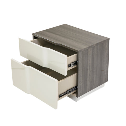 Janice Two Tone Nightstand