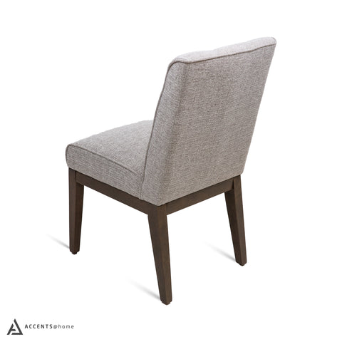 Jia Side Dining Chair with Wooden Legs - Taupe