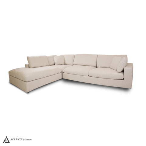 Joelle Sectional - Left Chaise - White