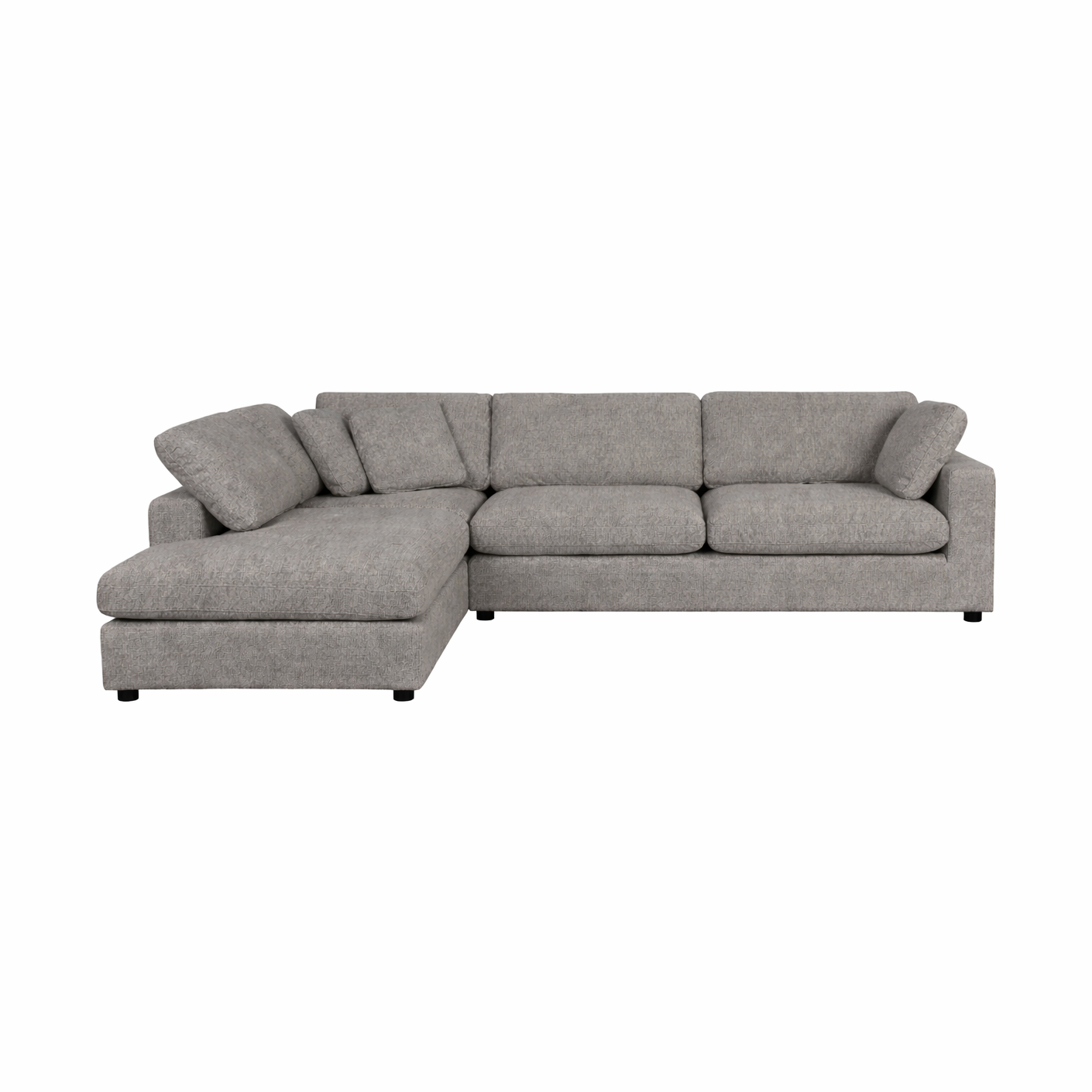 Joelle Sectional - Cement Grey