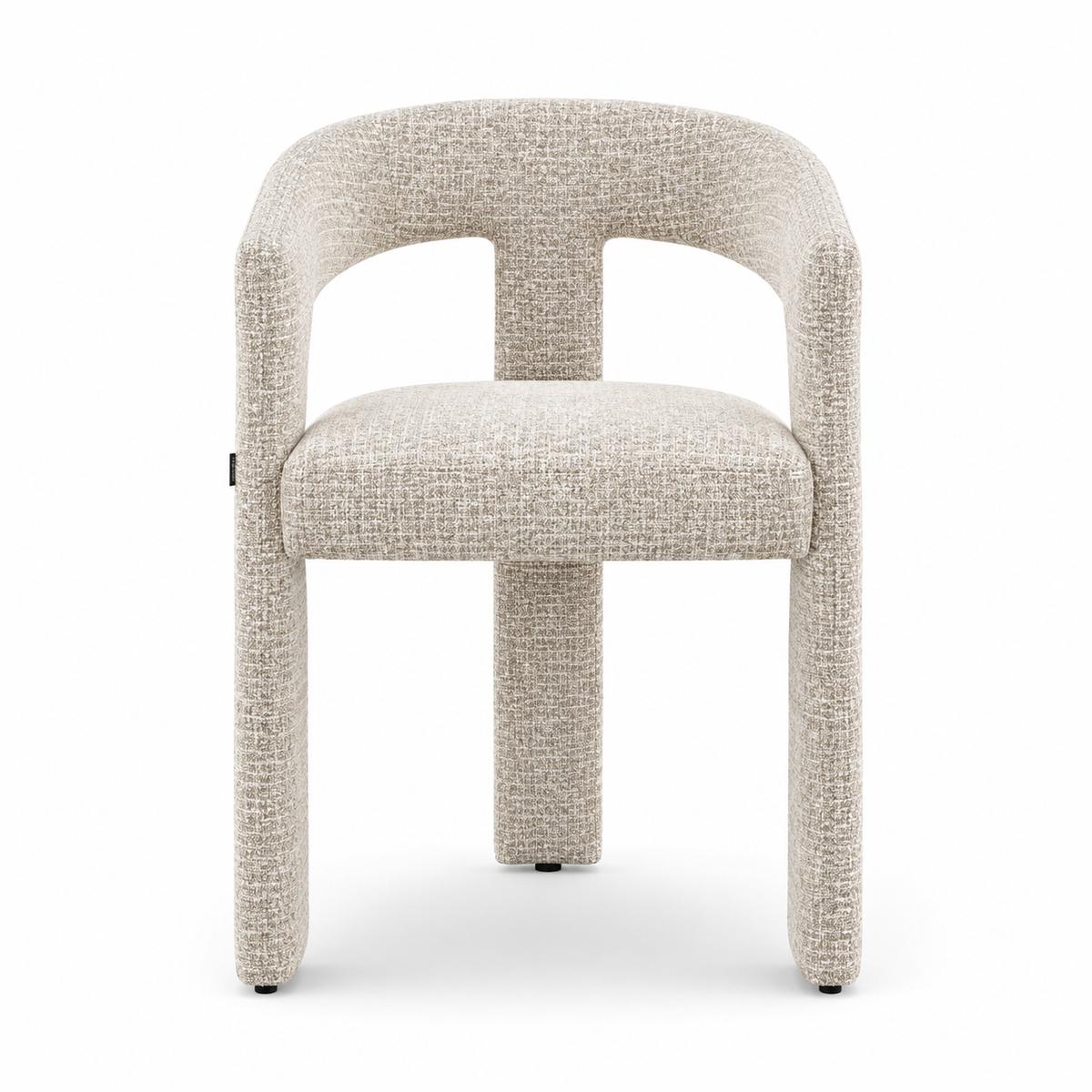 Jolie Upholstered Dining Chair – Oatmeal Tweed