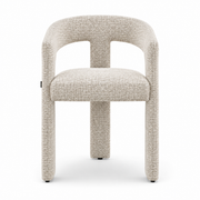 Jolie Upholstered Dining Chair – Oatmeal Tweed