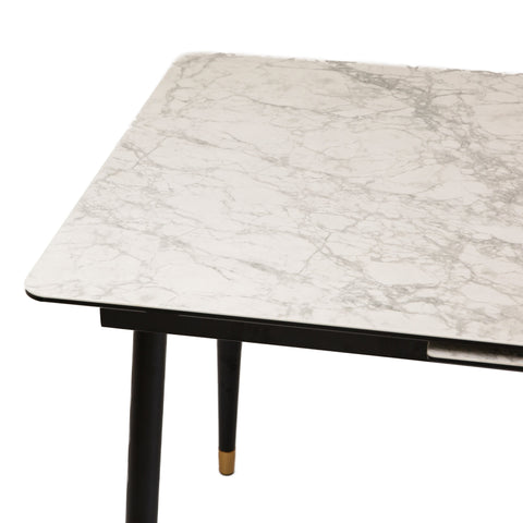 Justin Ceramic Top Extendable Dining Table
