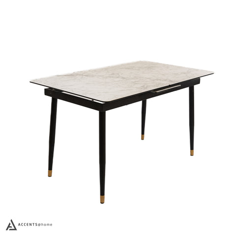 Justin Ceramic Top Extendable Dining Table