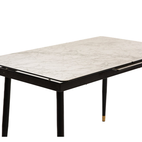 Justin Ceramic Top Extendable Dining Table