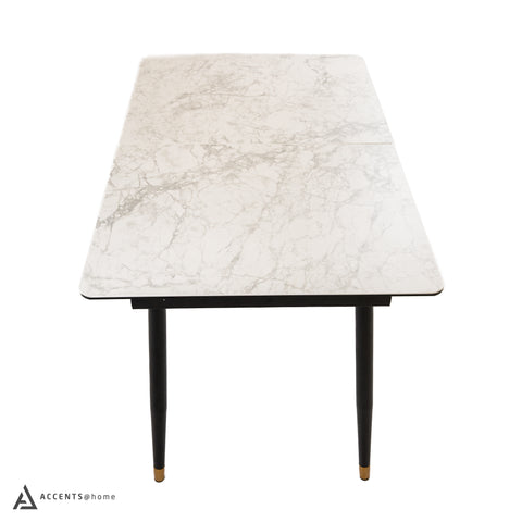 Justin Ceramic Top Extendable Dining Table