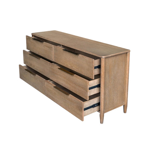 Helora 6 Drawer Dresser - Sand