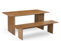 Bruton Mango Wood Dining Table and Bruton Mango Wood Dining bench