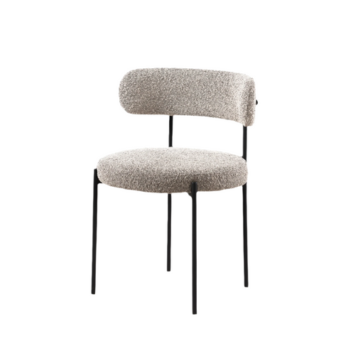 Ronda Dining Chair Boucle Fabric - Taupe