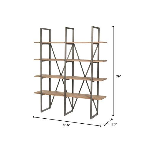Kenya Large Cain Rack - Salvaged Grey