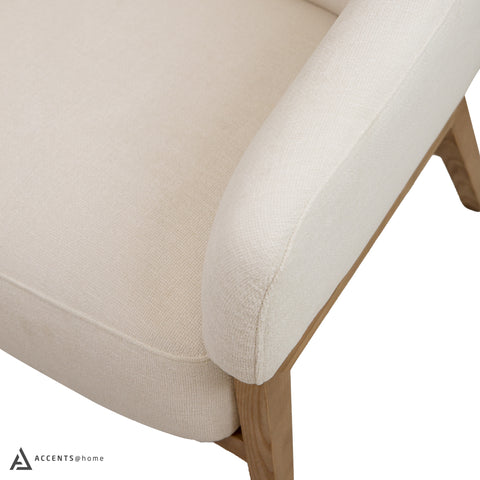 Kamela Accent Chair - Joyce Ivory