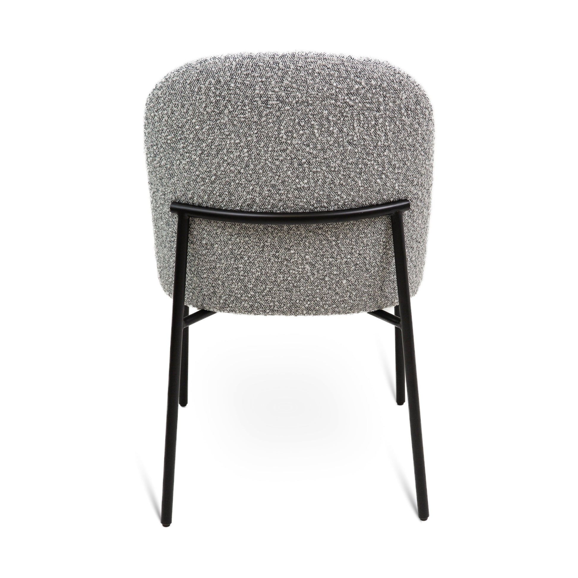 Kendra Boucle Dining Chair - Grey
