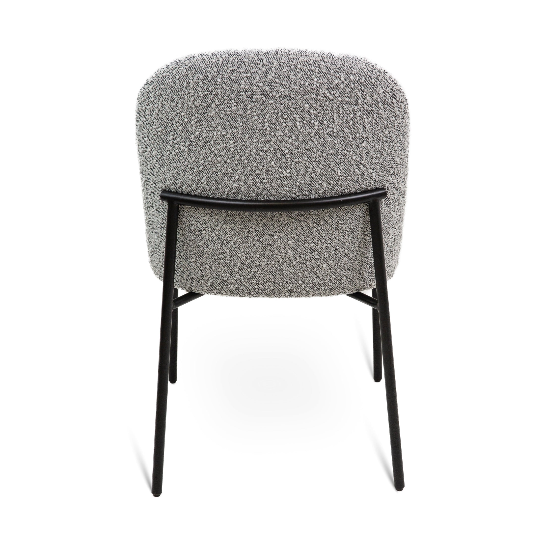 Kendra Boucle Dining Chair - Grey