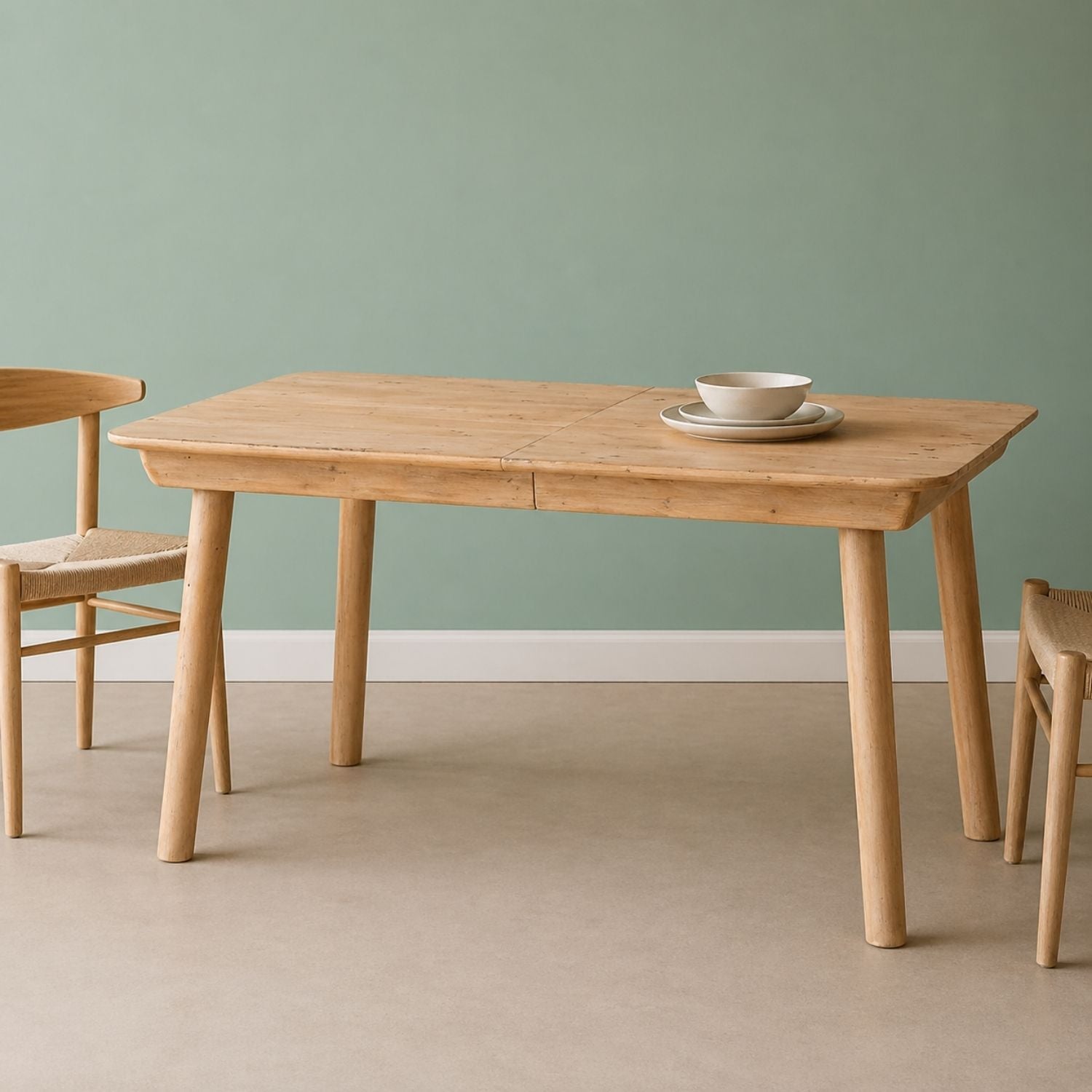 Kerrin Extension Dining Table (55"/75") - Sundried Wheat