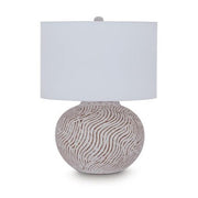 Vien Terracotta Table Lamp – Distressed White