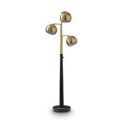 Sorcha 3-Light Metal Floor Lamp – Black & Gold