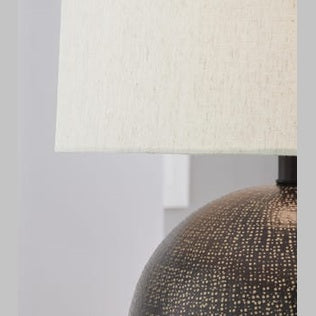 Hambell Metal Table Lamp – Black & Gold