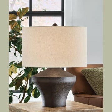 Dolanham Metal Table Lamp – Distressed Brown