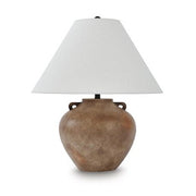 Ferrilby Polyresin Table Lamp – Antique Beige