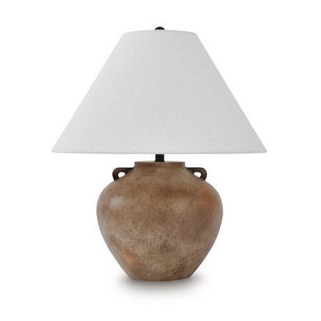 Ferrilby Polyresin Table Lamp – Antique Beige