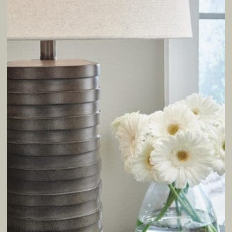 Neilett Sculptural Table Lamp Set of 2 – Antique Brown