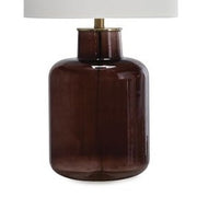 Mette Glass Table Lamp – Brown & Gold