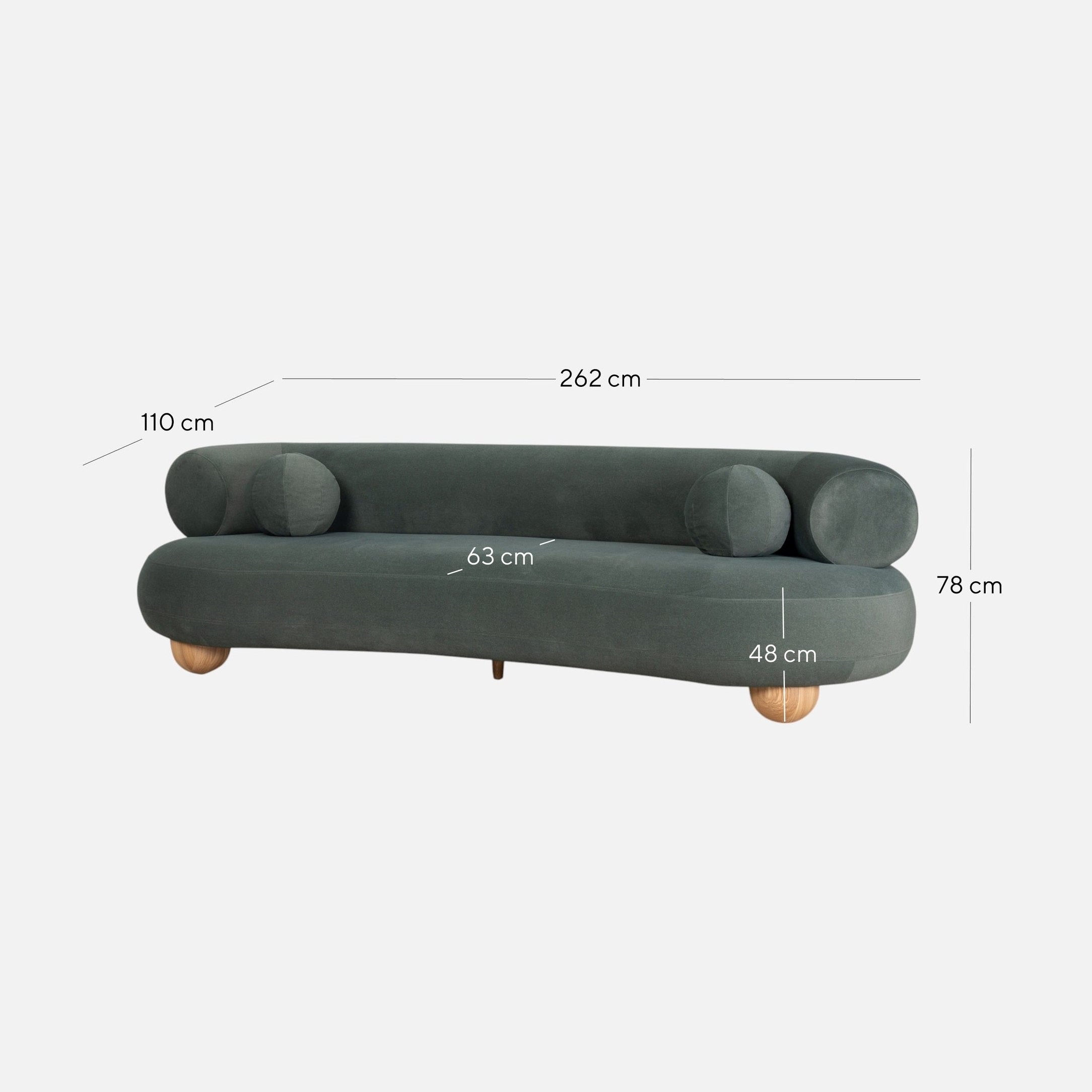 Stellan Curve Large Sofa
