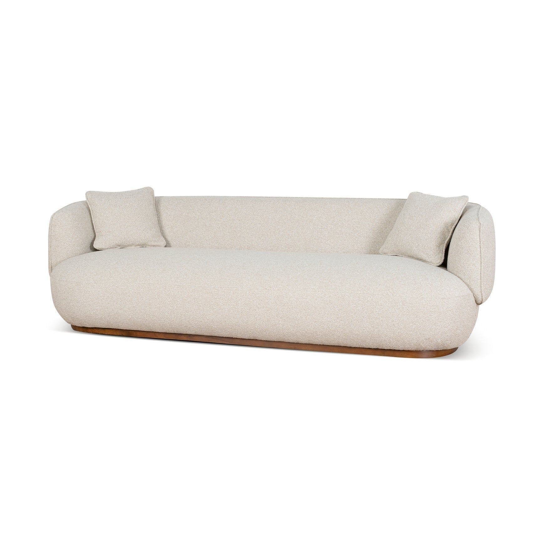 Vaila Premium Boucle Sofa w/2 Pillows