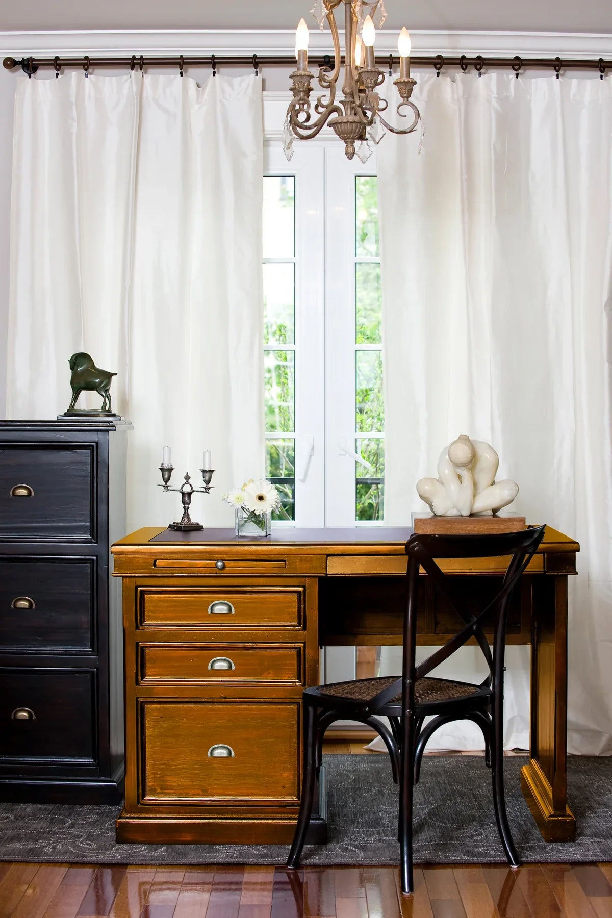 Torlyn Single Desk - African Dusk