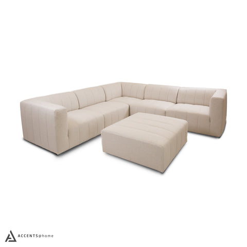 Lauriston 6 PCs Modular Sectional - White