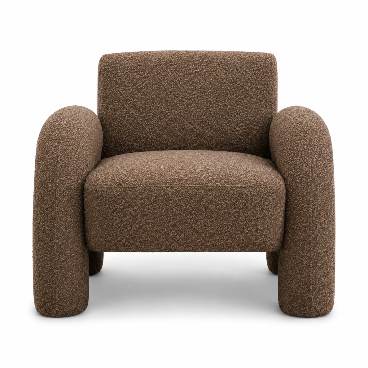 Leni Premium Bouclé Accent Chair – Bisque