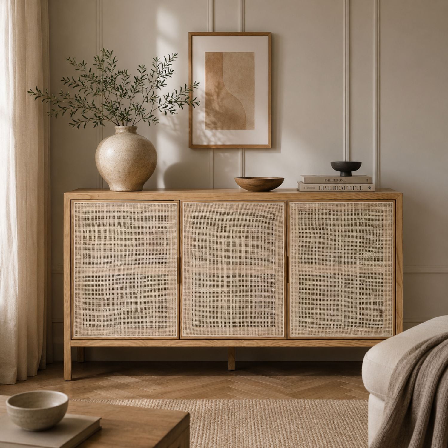 Lenver 3 Door Sideboard - Natural