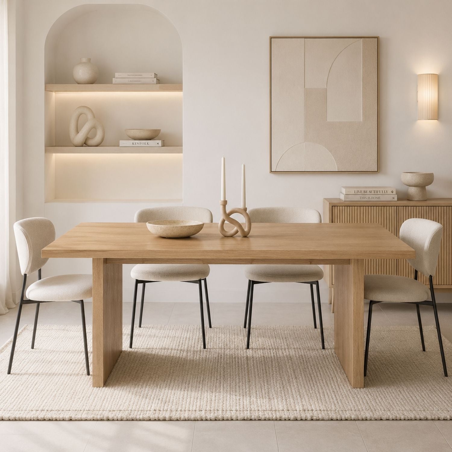Lenver Dining Table - Natural