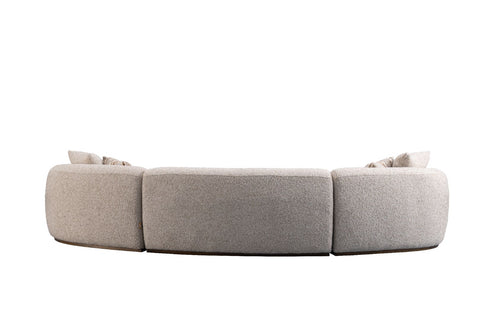 Leona 3-Piece Modular Curved Sofa