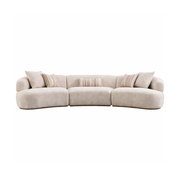 Leona 3-Piece Modular Curved Sofa