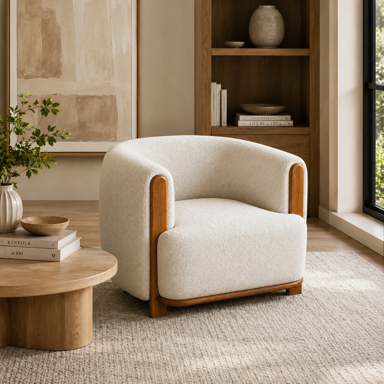 Leonie Accent Chair Teddy Linen
