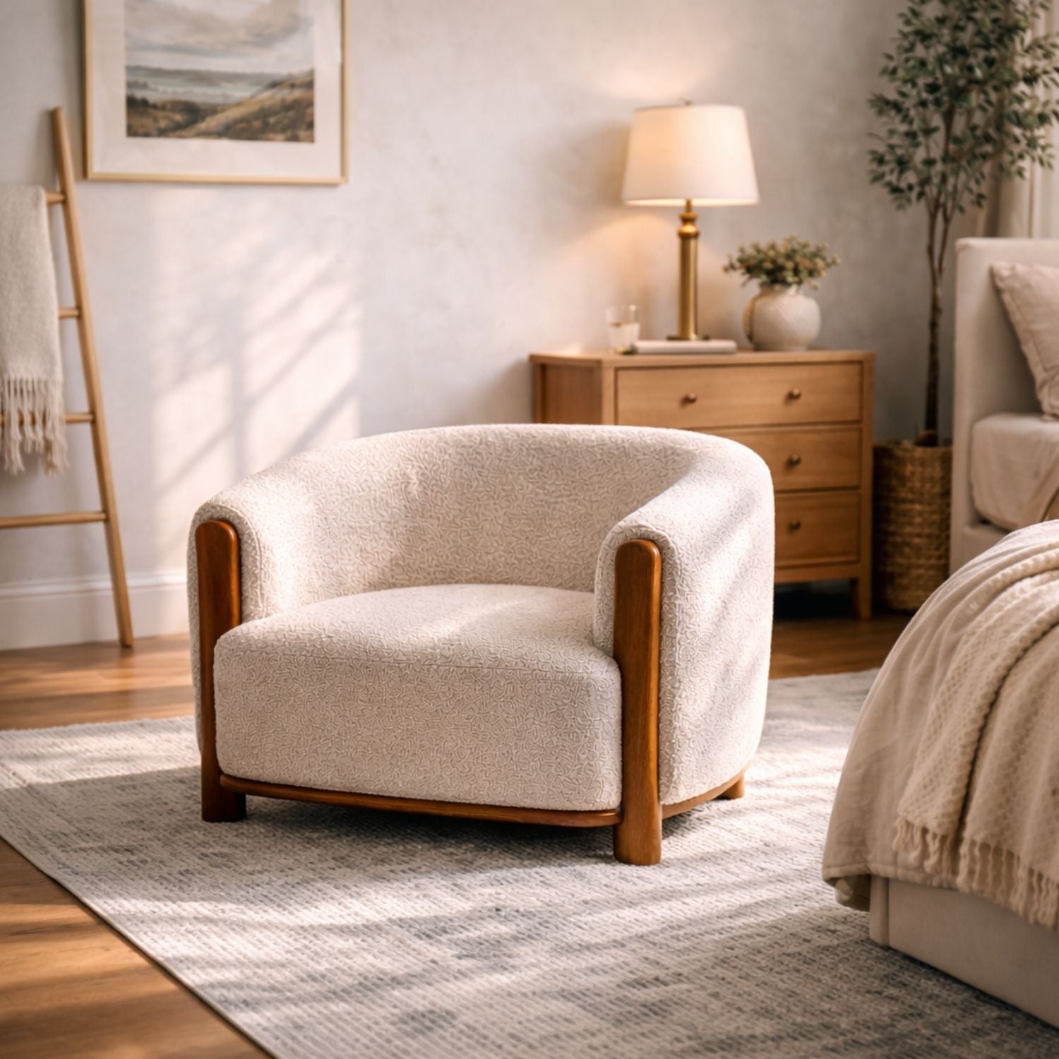 Leonie Accent Chair Teddy Linen