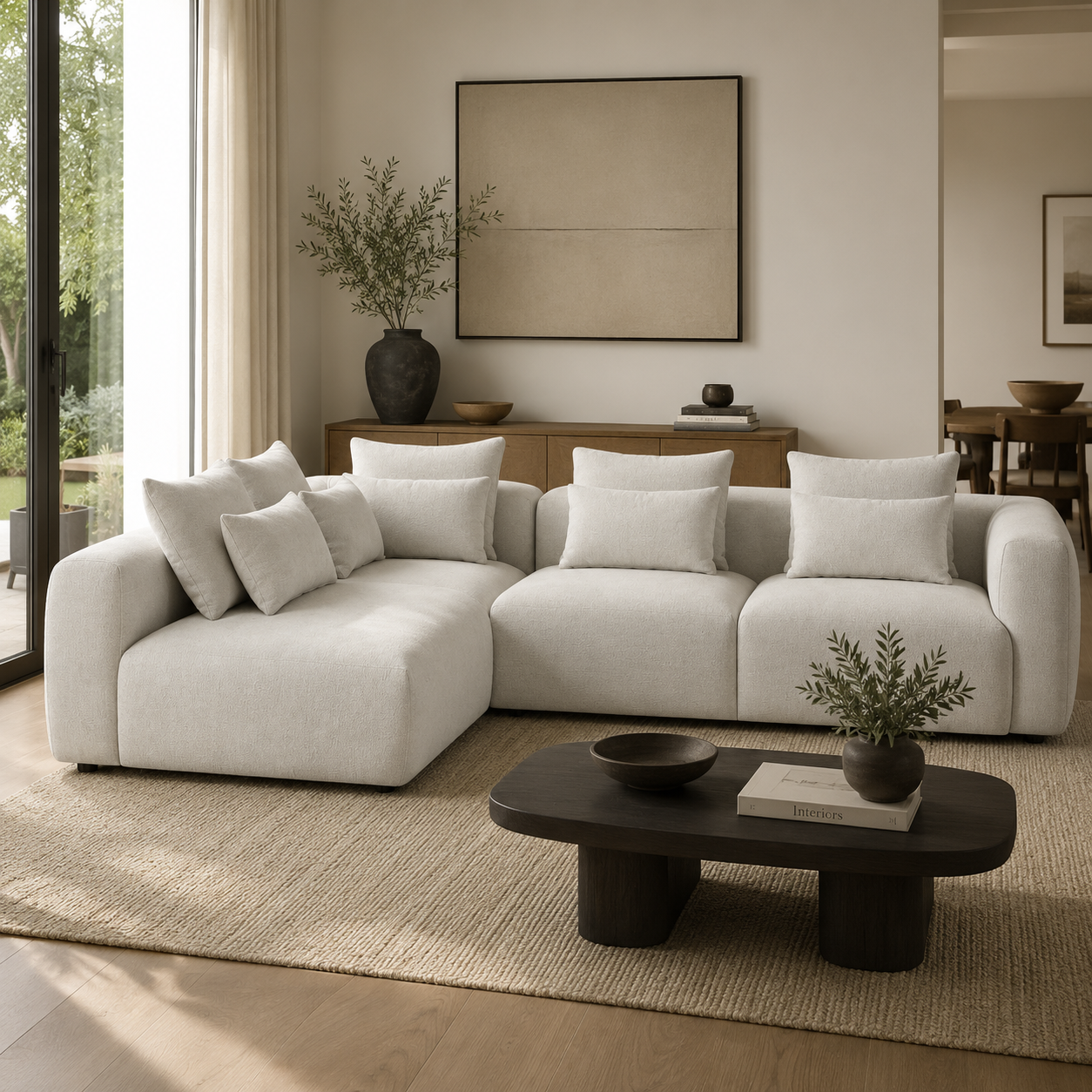 Livio Modern Sectional Sofa with Left Chaise
