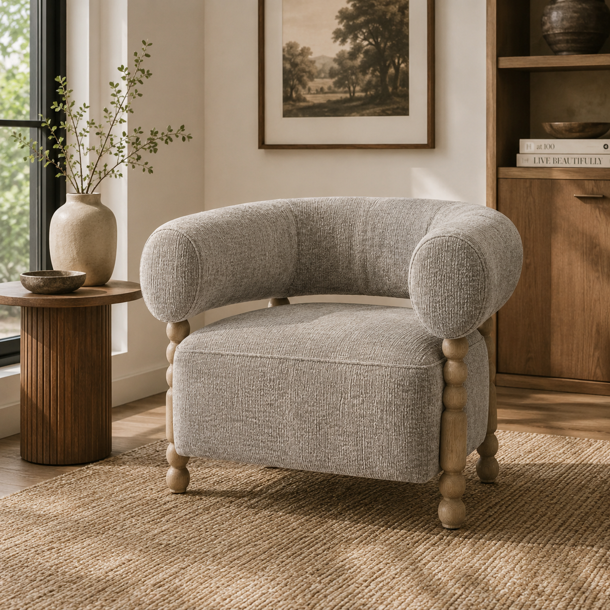 Luvano Accent Chair – Brown