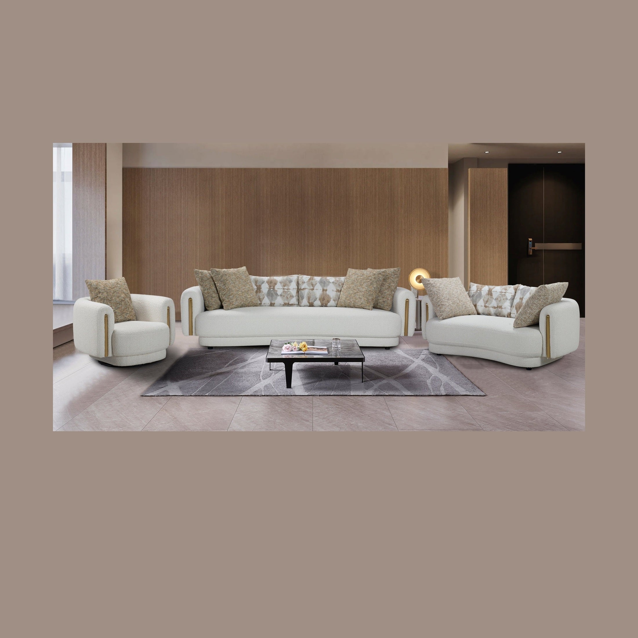 Velmora Upholstered 4-Seater Sofa