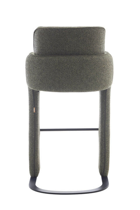 Elina Green Upholstered Modern Bar Chair