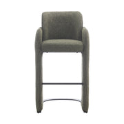 Elina Green Upholstered Modern Bar Chair
