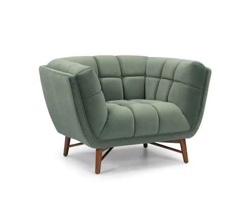 Kitsilano Accent Chair - Velvet Mohair Green