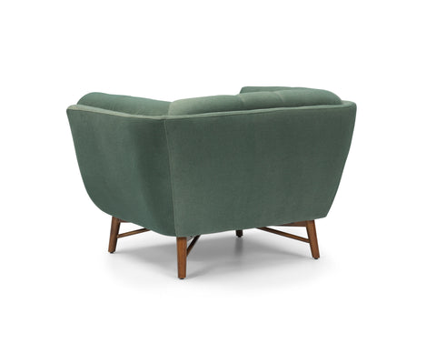 Kitsilano Accent Chair - Velvet Mohair Green