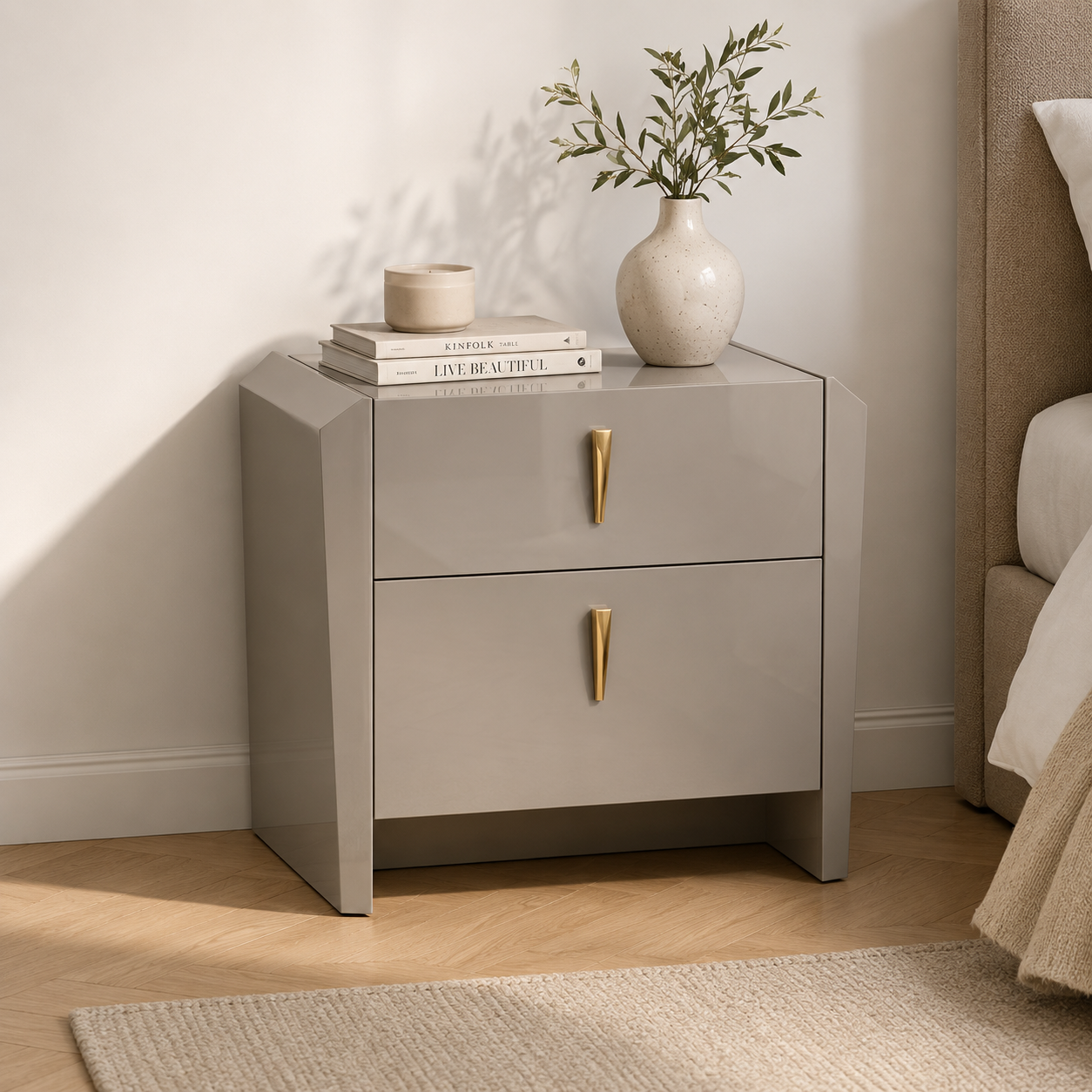 Magnus Nightstand - Cool Grey