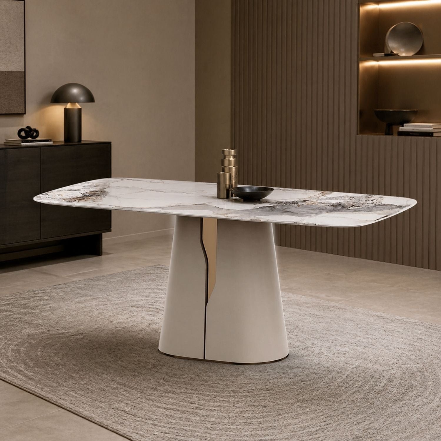 Maiia Ceramic Top Dining Table